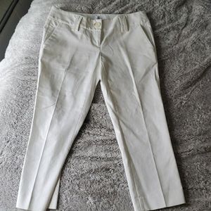 White summer capri dress pants